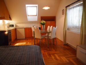 Kuchyň nebo kuchyňský kout v ubytování Apartmány pod Kozákovem