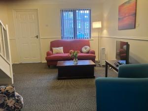 Et opholdsområde på Lavender Cottage