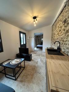 Et opholdsområde på Charmante petite maison