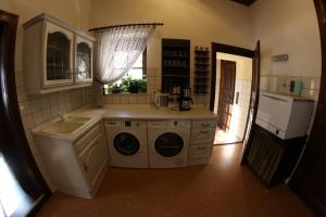 Køkken eller tekøkken på Ferienwohnung Wallgaesschen + 8 billeder