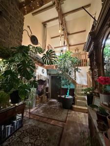 Κήπος έξω από το Meagill Corner Farm, barn with hot tub