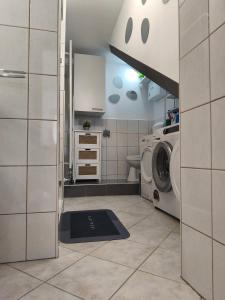 a laundry room with a washer and dryer at Apartma Ariana in Loče pri Poljčanah
