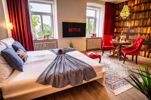 Χώρος καθιστικού στο Bašty Apartments