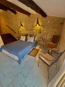 Posezení v ubytování Chambres d'Hôtes Le Mimosa