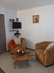 Posezení v ubytování Gîte Marie-Jeanne