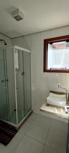 Koupelna v ubytování Ponta do sol