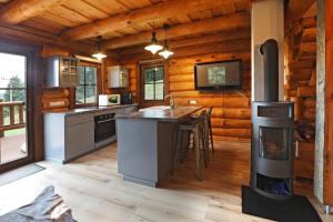 Køkken eller tekøkken på Zrub Pod smrčinou