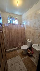 een badkamer met toilet en wastafel bij NR Investments in Kingstown +13 foto's