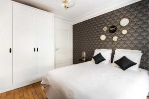 Postel nebo postele na pokoji v ubytování Modern apartment 2BR 6P – Nogent-sur-Marne