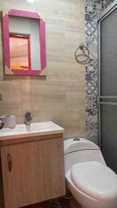 Koupelna v ubytování casa completa