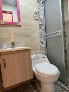 Koupelna v ubytování casa completa + 17 fotografií