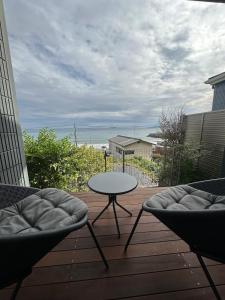 Balkón nebo terasa v ubytování 波音ハウス