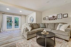 a living room with a couch and a table at 4925 Pike Unit2 in Cascade-Chipita Park