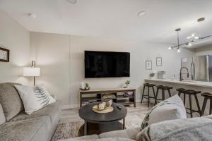 a living room with a couch and a table at 4925 Pike Unit2 in Cascade-Chipita Park
