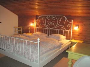 Postel nebo postele na pokoji v ubytování Chalet Catton Four bedroom appartement near Bad Kleinkirchheim