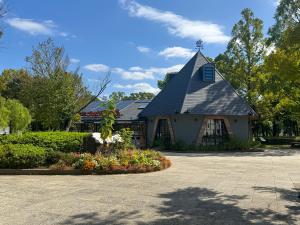 a church with a cross on the top of it at -浮間舟渡 菖Iris-Entire 2nd floor in Tokyo