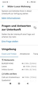 a screenshot of a cell phone with a list of numbers at Nolte-Luxus Wohnung in Warburg