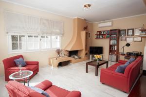 Et opholdsområde på Armonia House Potamos Village