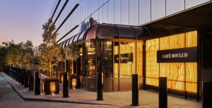 a store front of a building with a sign on it at Four Seasons Hotel Riyadh in Riyadh