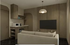 Η κουζίνα ή μικρή κουζίνα στο Kivana Suite by Ayuhouz