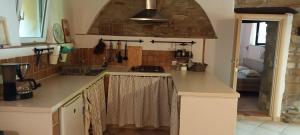 PontiCasa Greta - Ca di Patio的带台面和水槽的厨房