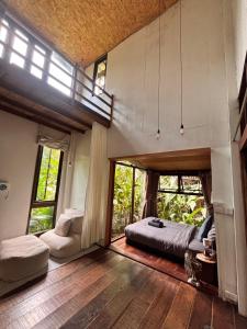 Ένα ή περισσότερα κρεβάτια σε δωμάτιο στο Bannaimong Natural Springs