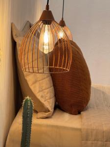 Ένα ή περισσότερα κρεβάτια σε δωμάτιο στο Casa Sossego