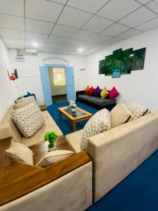 Χώρος καθιστικού στο Sea Wind Villa