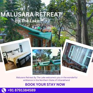 a flyer for a malibu retreat by the lake at Lake Side Stays in Bhīm Tāl