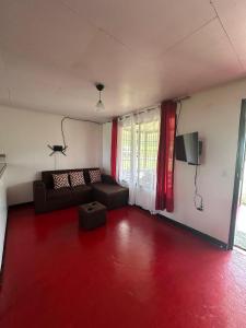 Posezení v ubytování La casa de Río Celeste