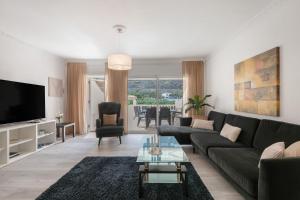 Una televisión o centro de entretenimiento en Casa Buena Vista