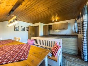 Kuchyň nebo kuchyňský kout v ubytování Landhaus Steibis - Hochgrat