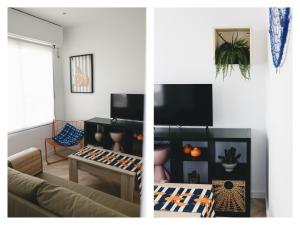 a living room with a couch and a table at Domus Mare in Peñíscola
