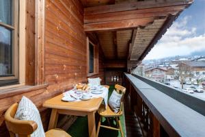 Balkón nebo terasa v ubytování Zeunerhof