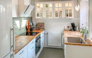 Dapur atau dapur kecil di Beautiful Home In Rudkøbing With Wifi