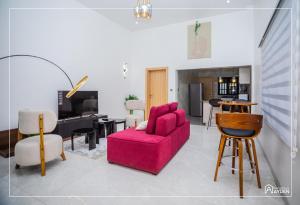 Χώρος καθιστικού στο Résidence Ayden