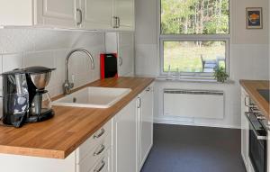Kuchyň nebo kuchyňský kout v ubytování Lovely Home In Hals With Wifi