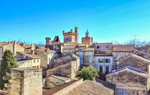 Udsigt til Uzès eller udsigt til byen taget fra lejligheden