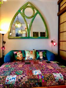 Ένα ή περισσότερα κρεβάτια σε δωμάτιο στο Muzeum design flats át downtown