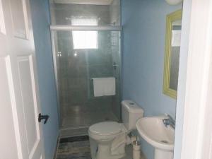 ブリッジタウンにあるGrateful 6bd by ZenBreakのシャワー、トイレ、洗面台を備えたバスルーム