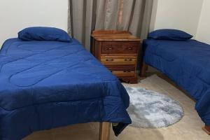 Un ou plusieurs lits dans un hébergement de l'établissement Bungalow in Falmouth, Jamaica