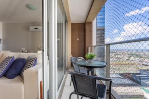 Et opholdsområde på Df plaza - apto luxo, 2 ar condicionados e suíte