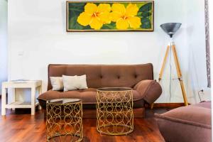 Posezení v ubytování Fare Mihiau Moorea