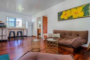 Posezení v ubytování Fare Mihiau Moorea + 23 fotografií