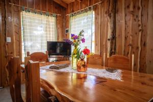 Μια τηλεόραση ή/και κέντρο ψυχαγωγίας στο Cabaña la Delfina