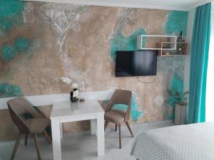 TV a/nebo společenská místnost v ubytování Studio ISKRA 2 Novi Sad