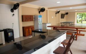 Køkken eller tekøkken på Sítio Paraíso das Graças - Benevides