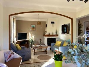 Χώρος καθιστικού στο La maison aux oiseaux - Luberon