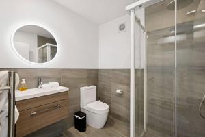 Koupelna v ubytování Mt Iron Vista