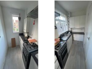Η κουζίνα ή μικρή κουζίνα στο Cozy Double Room in a Two Bed House in Crayford